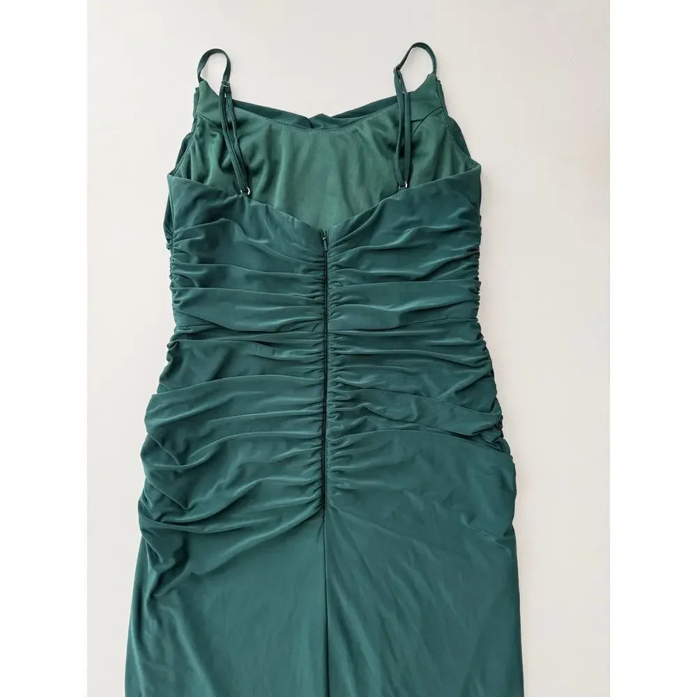 Celebrate DB studio bridesmaid green formal maxi dress - size 8
